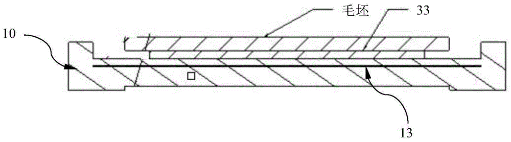 Clamping device and clamping method for thin-walled frame parts