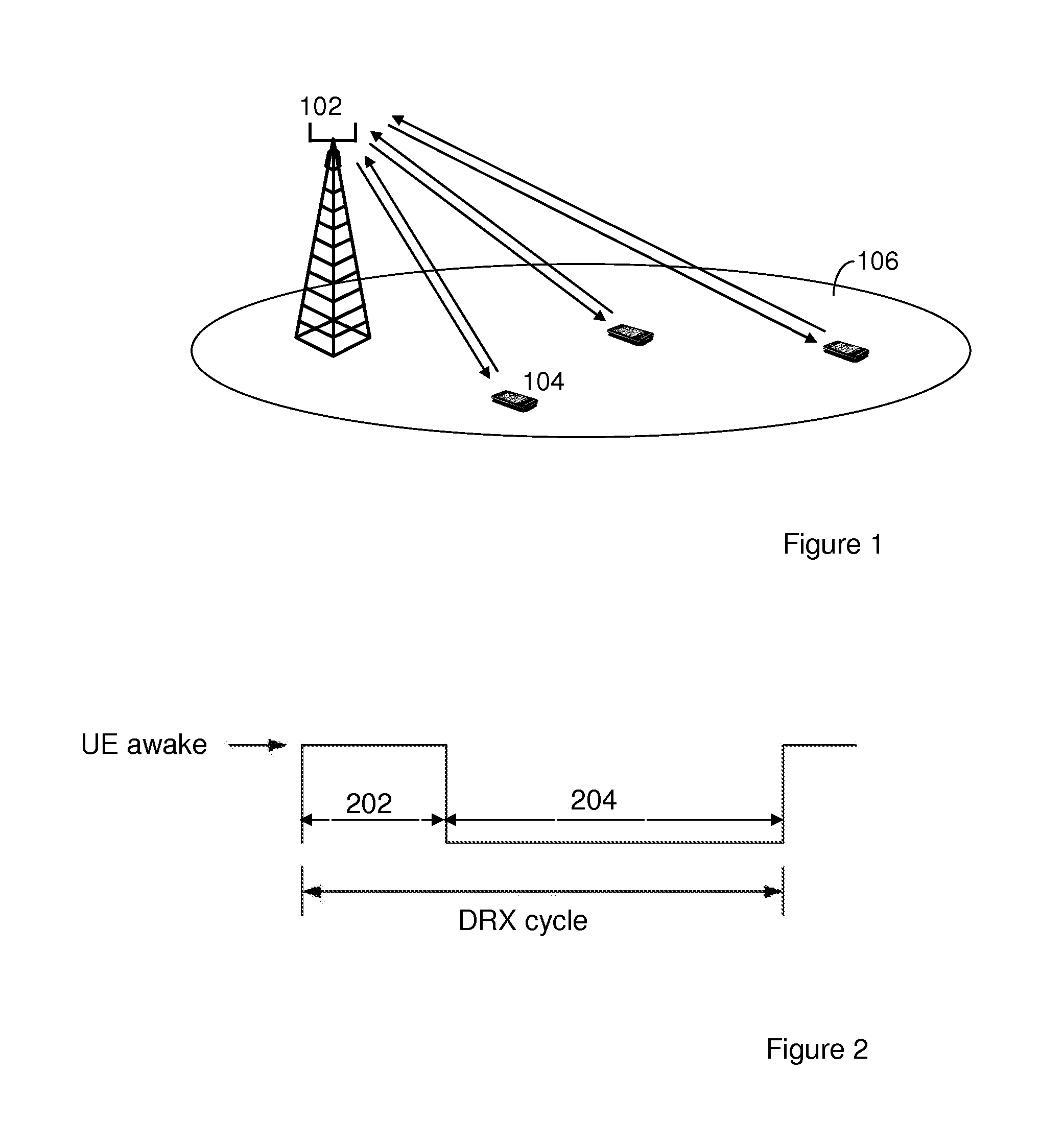 Adaptation of DRX Cycle based on Knowledge of Scheduling Information and System Load