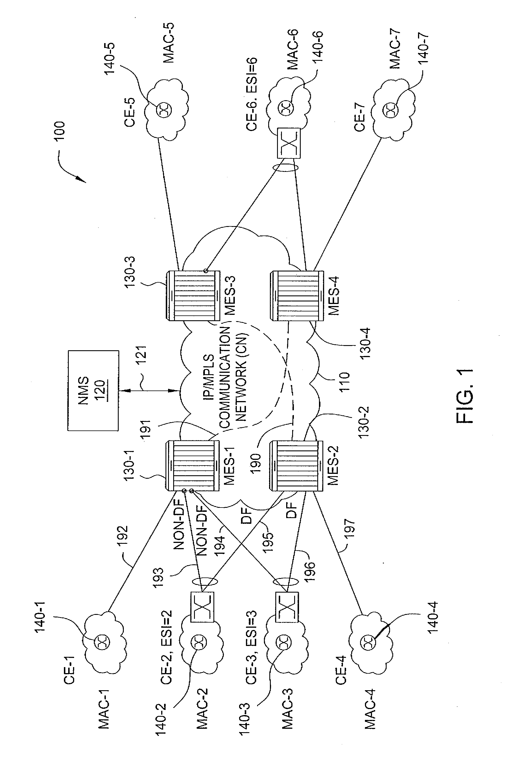 Method and apparatus for mpls label allocation for a bgp mac-vpn