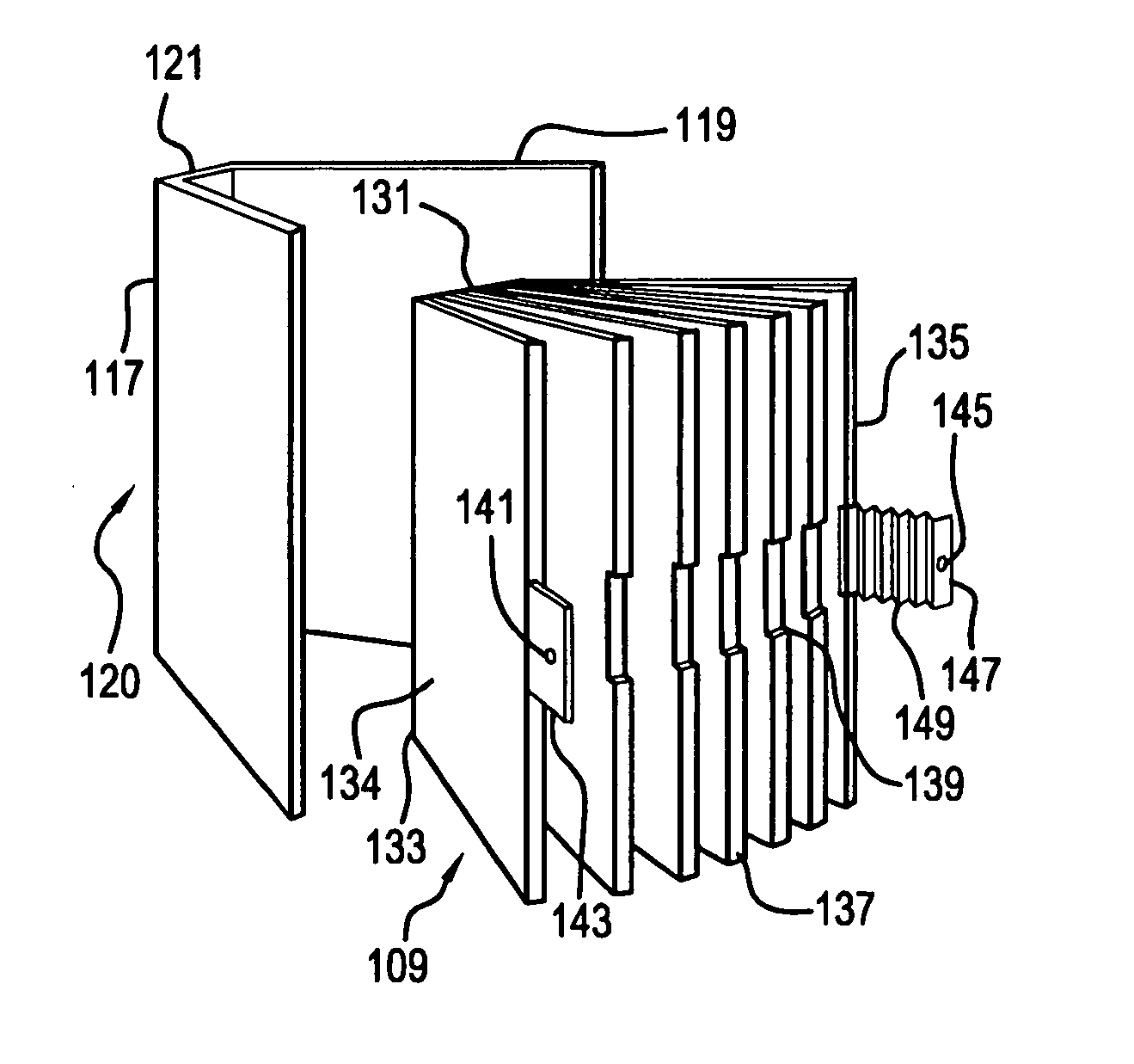 Means of attaching rigid pages to a book-like cover