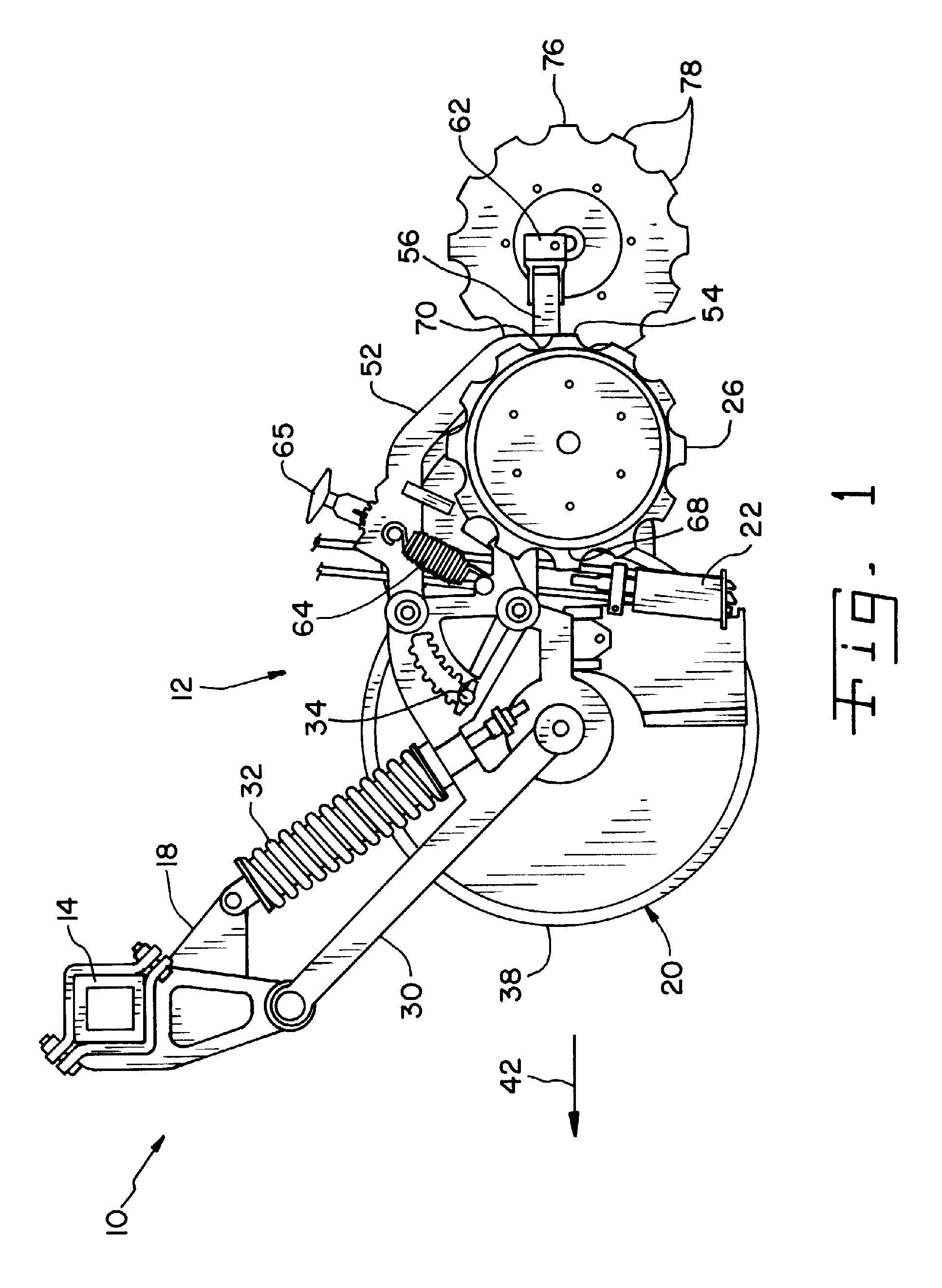 Fertilizer opener/closer arrangement for an agricultural machine