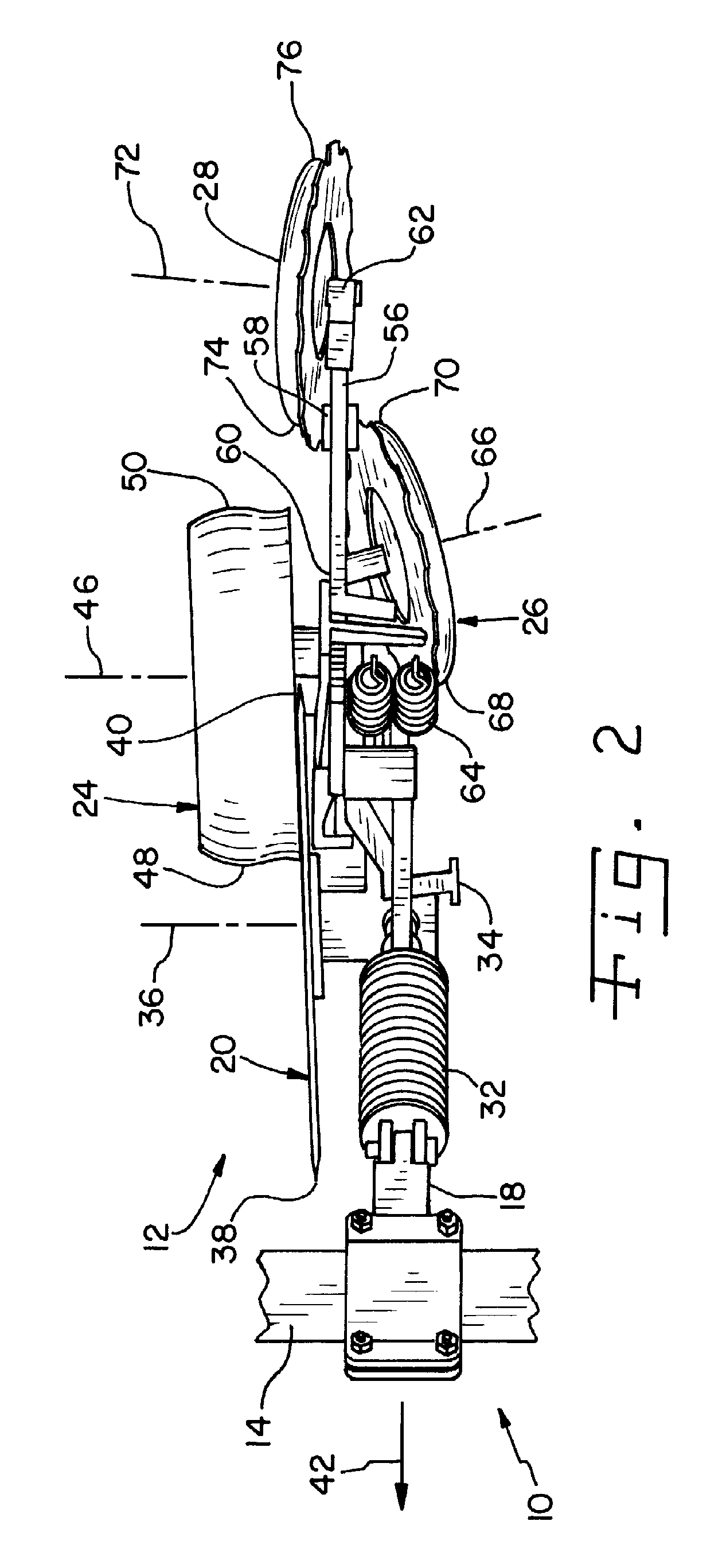 Fertilizer opener/closer arrangement for an agricultural machine