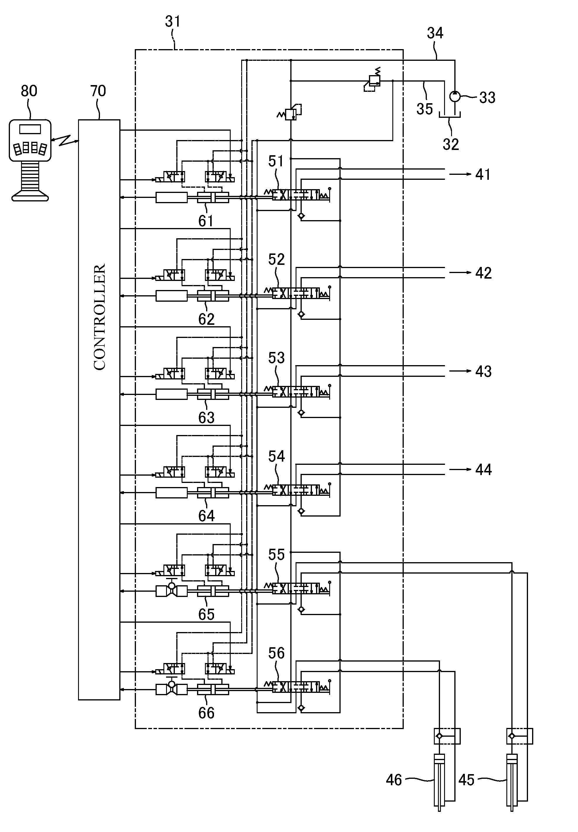 Anti-theft device of operational vehicle