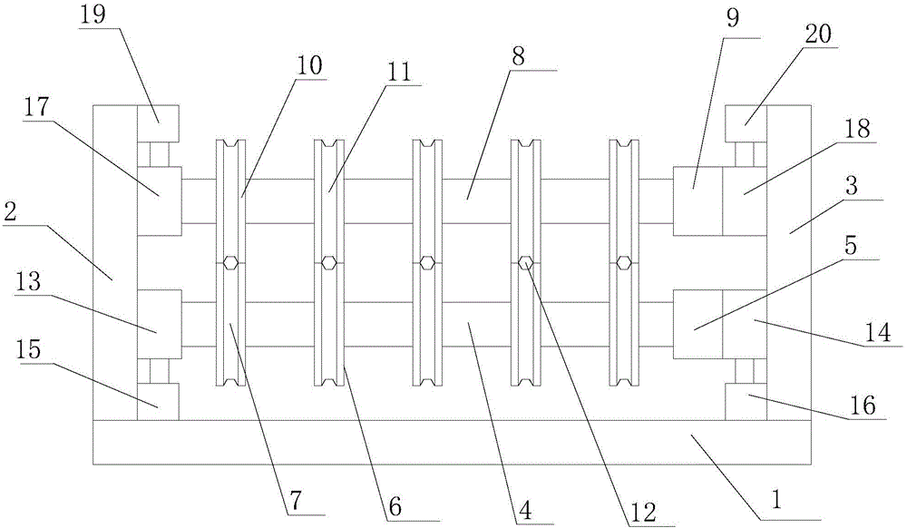 Adjustable copper bar cold-rolling device