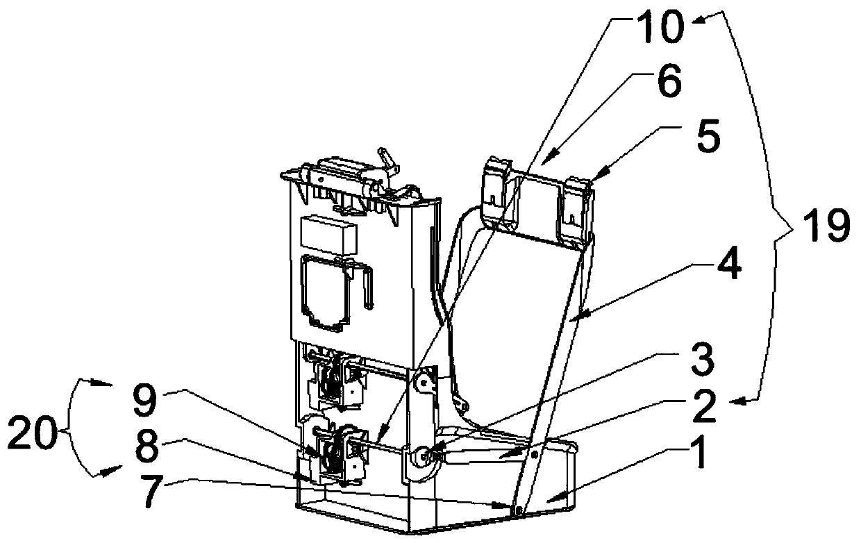 Garbage bag mouth opening device and intelligent garbage can