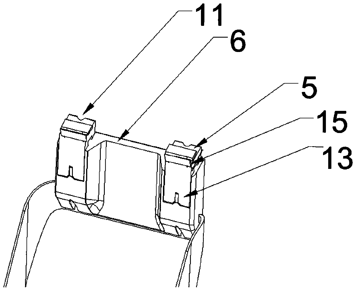 Garbage bag mouth opening device and intelligent garbage can