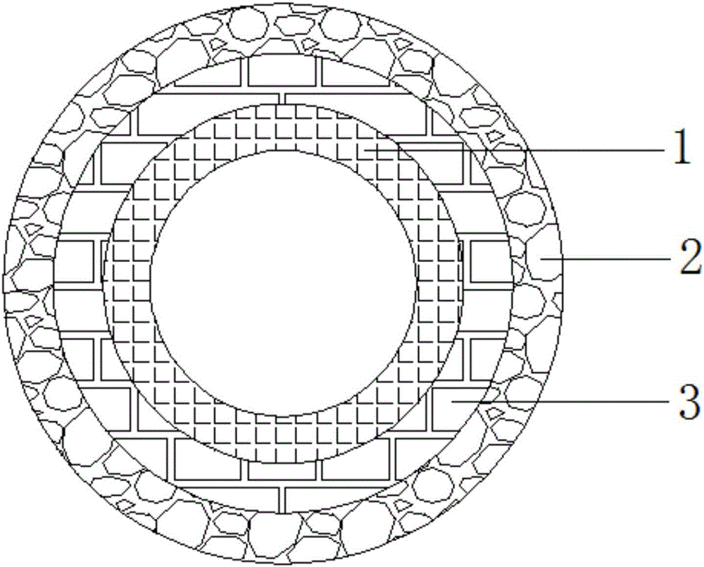 One-time formed rubber double-face rubber hose and process thereof