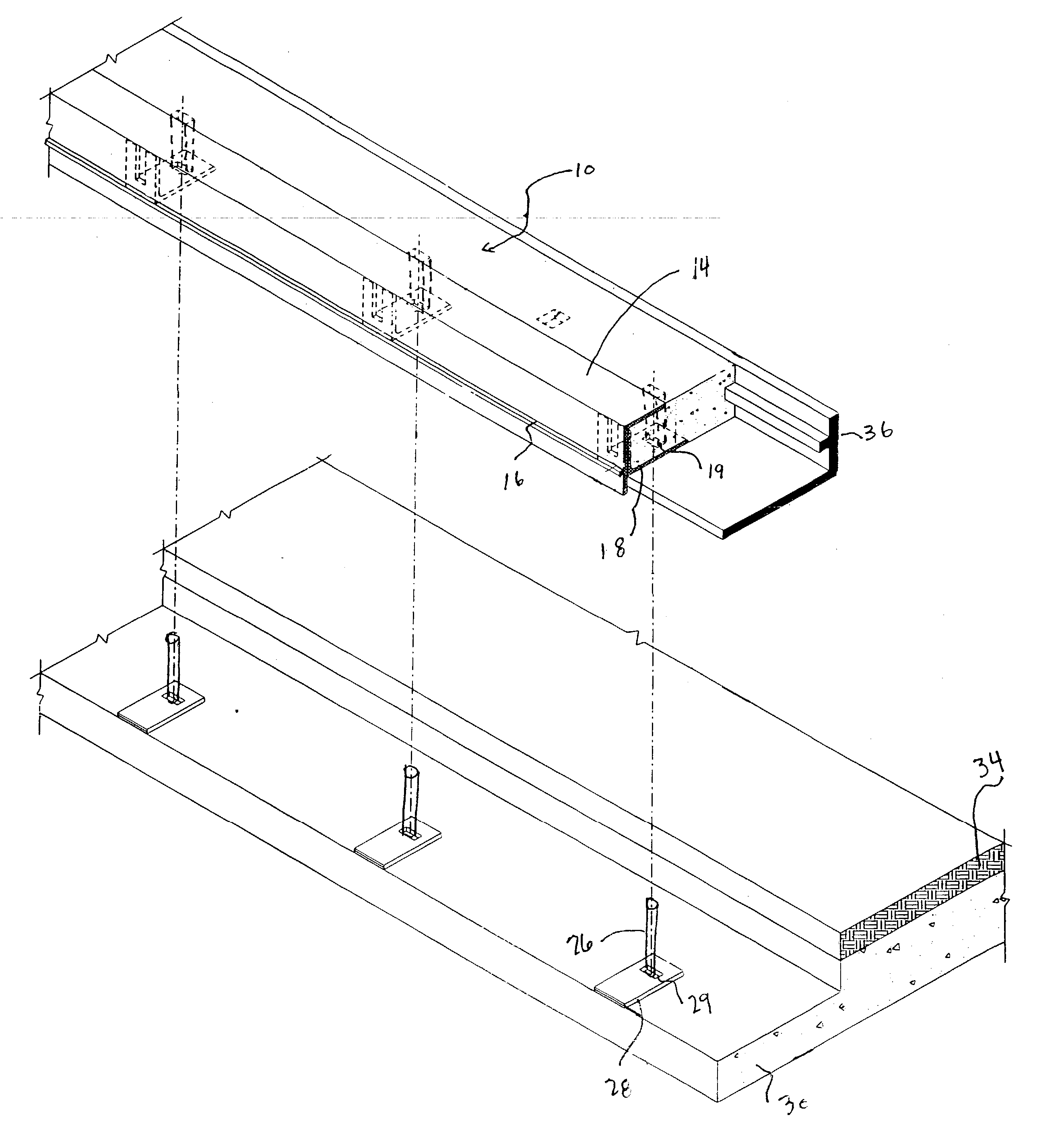 Precast composite header joint system and a method for forming and installing the same