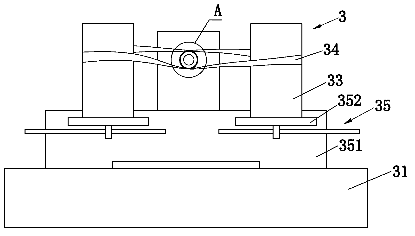 Production device for protective sleeves for motor parts