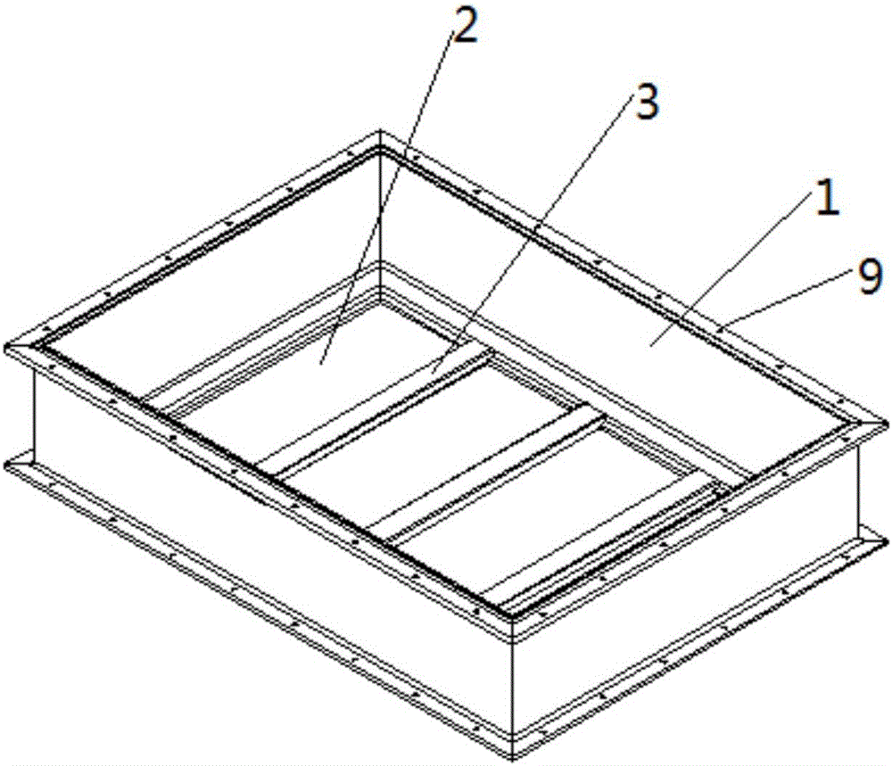 Aluminum alloy battery box body for new energy automobile and preparation method of aluminum alloy battery box body