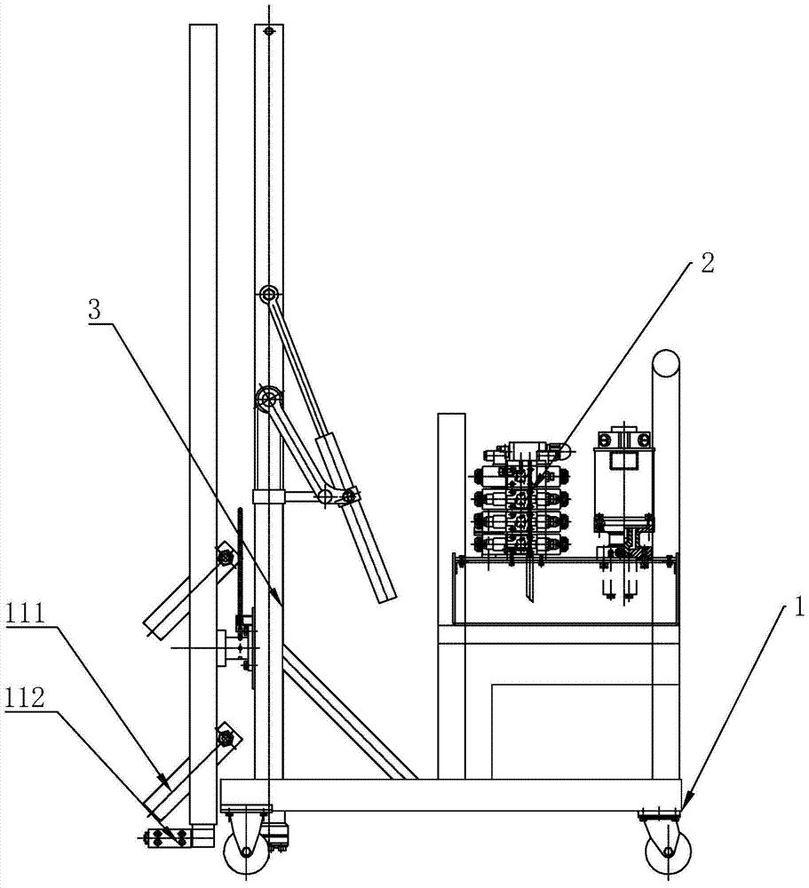 Wall panel automatic installation vehicle