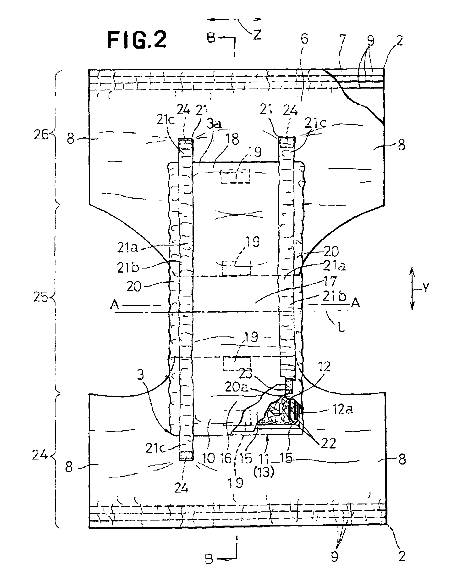 Pants-type disposable wearing article