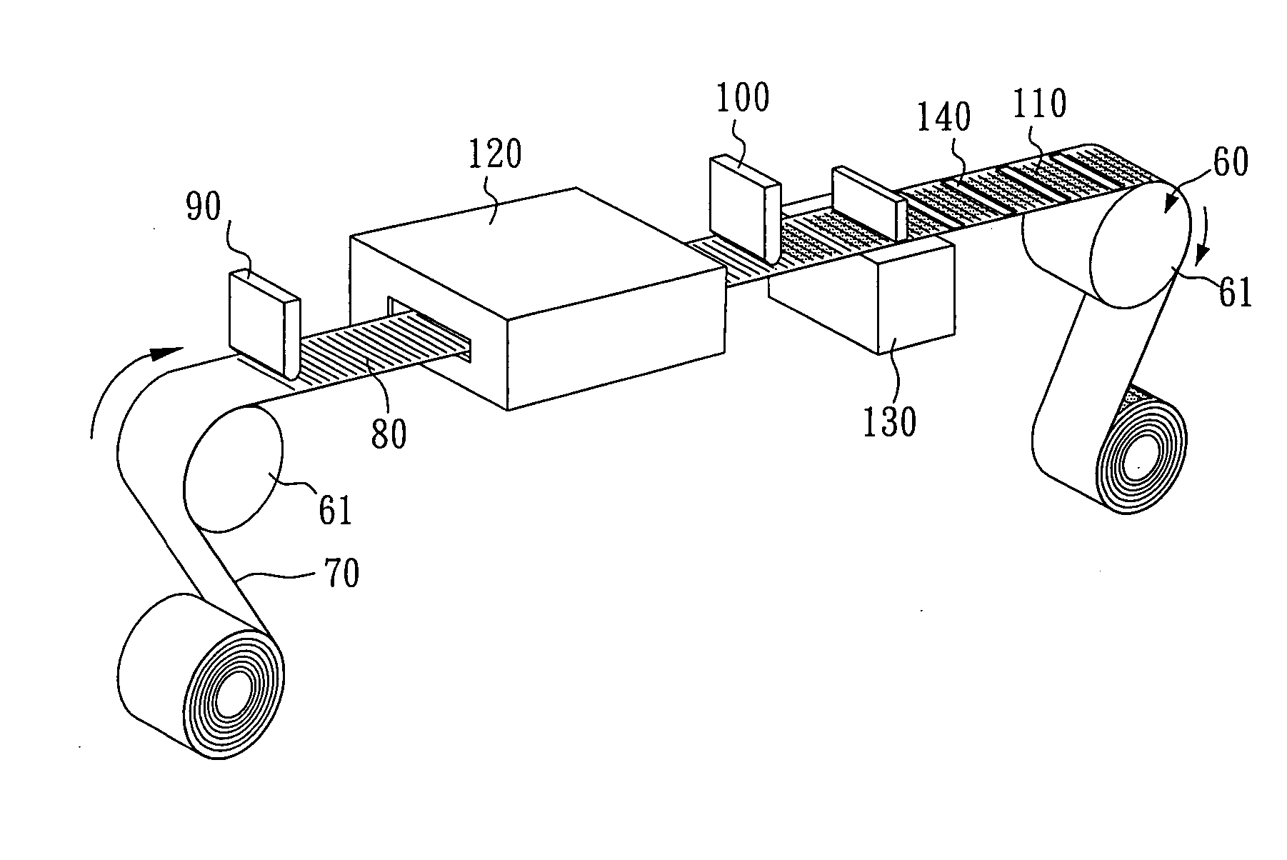 Roll-to-roll process for fabricating passive matrix plastic displays