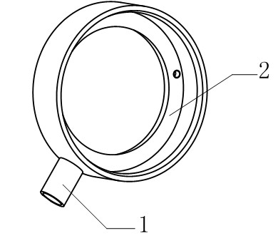 Power distribution device for rotating target