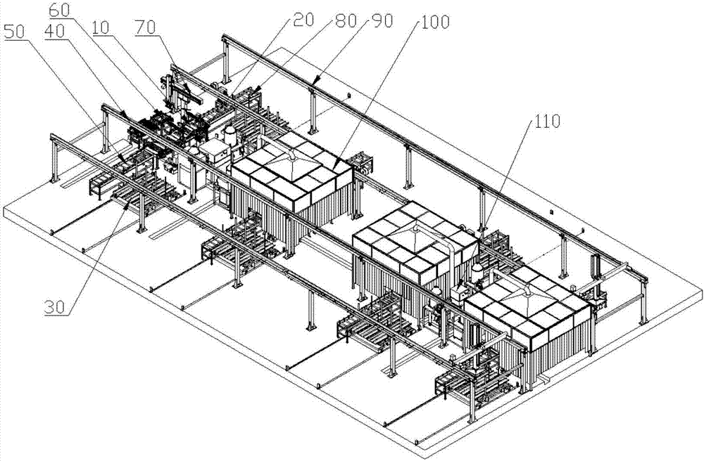 Aluminum template welding production line