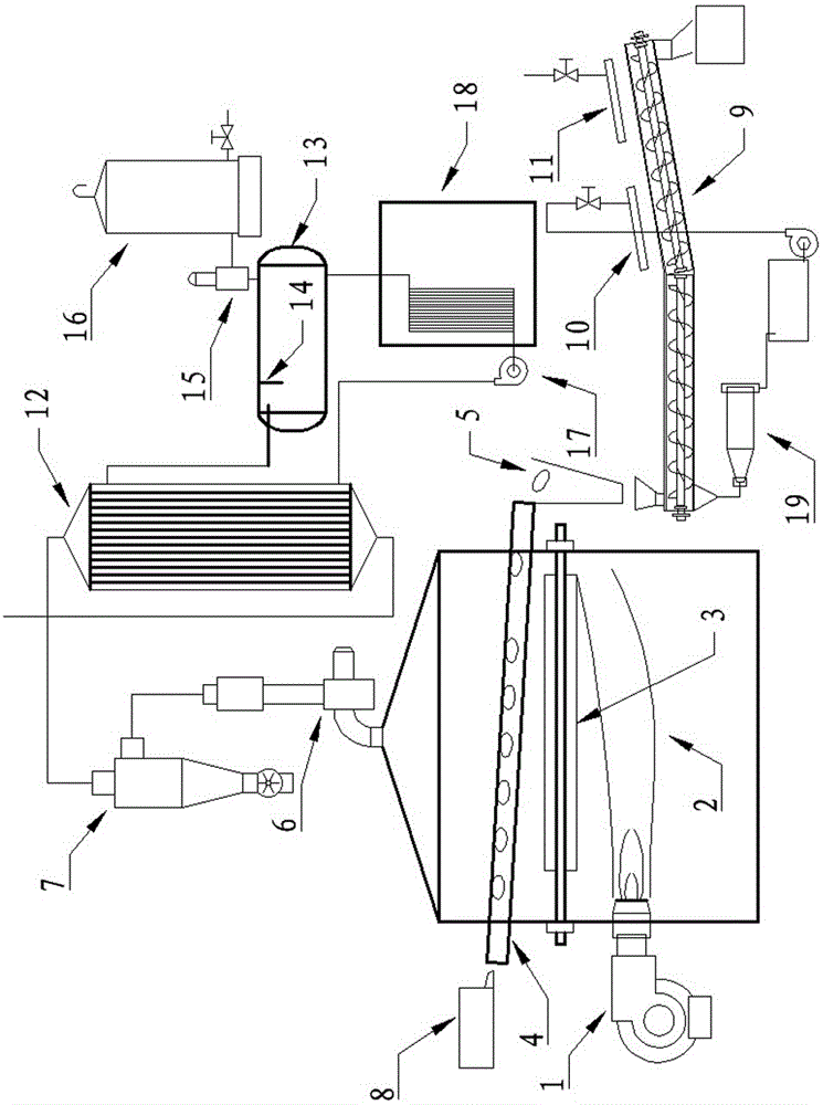 Vibrating screen peach fire peeling device