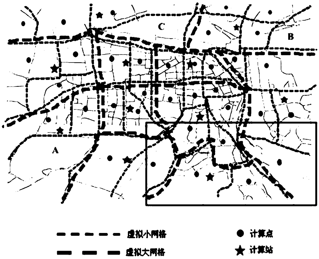 An area-fixed edge computing system and a method for heterogeneous city internet of things