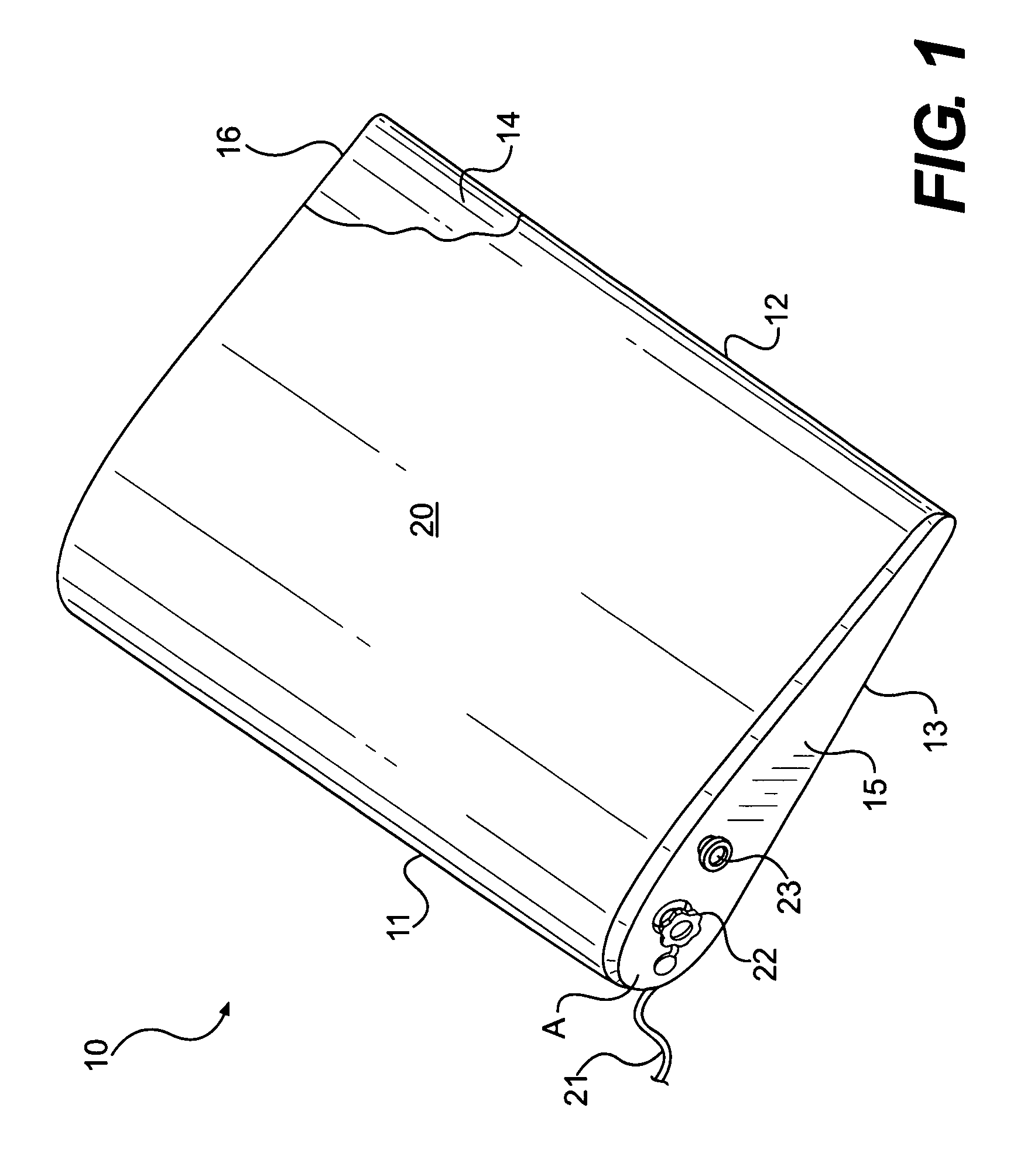 Inflatable incline mattress