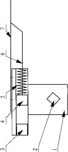 Forcible seedling pushing method and planting arm of magnet moving type seedling planting machine