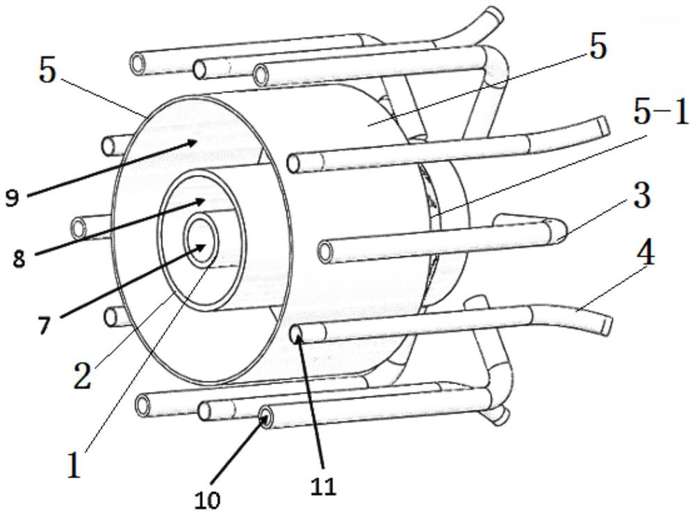 Nozzle, nozzle wall and compressed air energy storage afterburning chamber