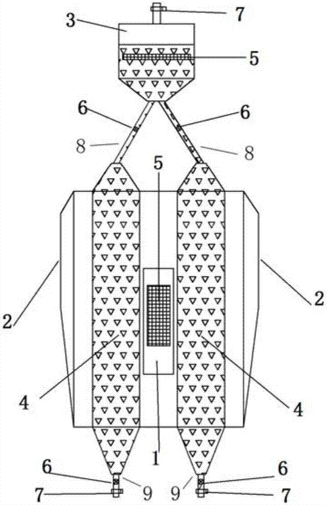 Flue gas purifying and absorbing tower and treatment method thereof