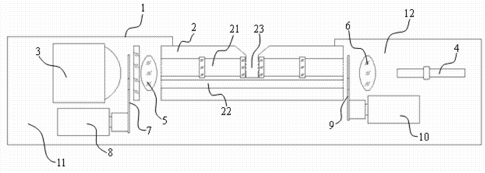 Spectrum detection rod capable of continuously measuring