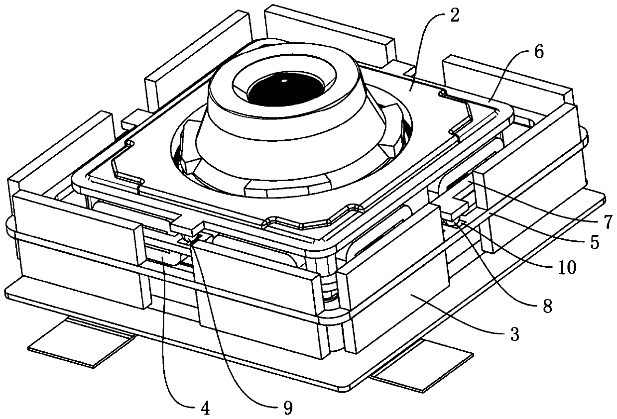 OIS motor and four-axis Tilt OIS anti-shake structure based on balls