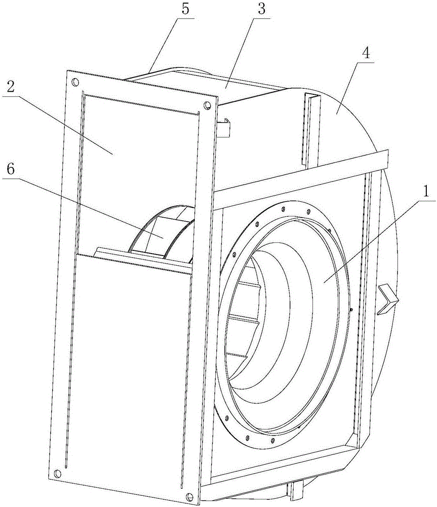 Low-noise cooling fan for train