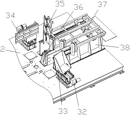 Turret welding device for welding steel plates