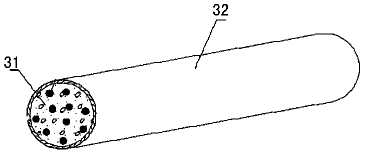 Arbor planting device and preparation and planting method in rocky desertification area