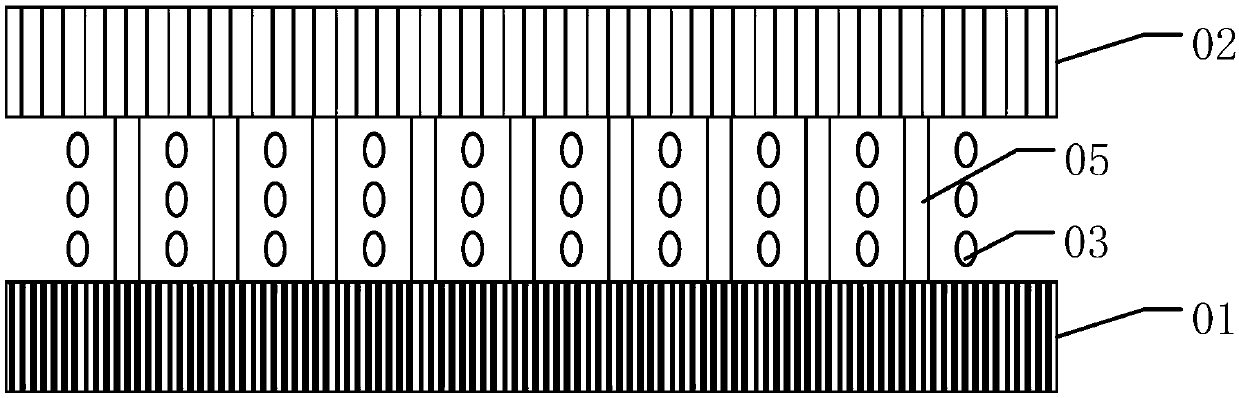 Hook face display panel and hook face display device