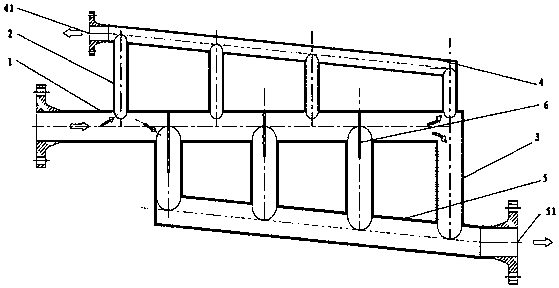 Electric pipe type oil-water separating device