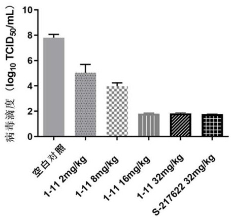 Triazine compound and application thereof in preparation of antiviral drugs