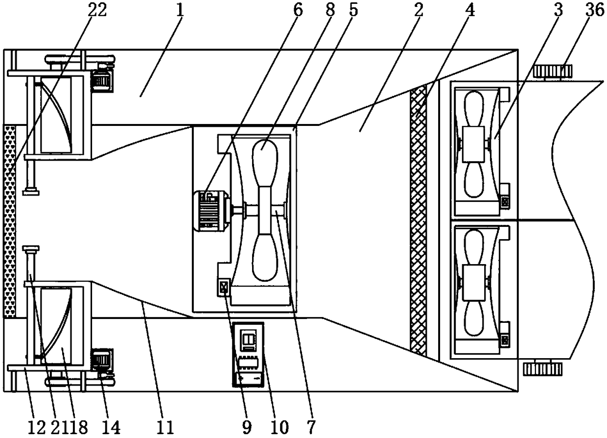 Mine exploring ventilation device