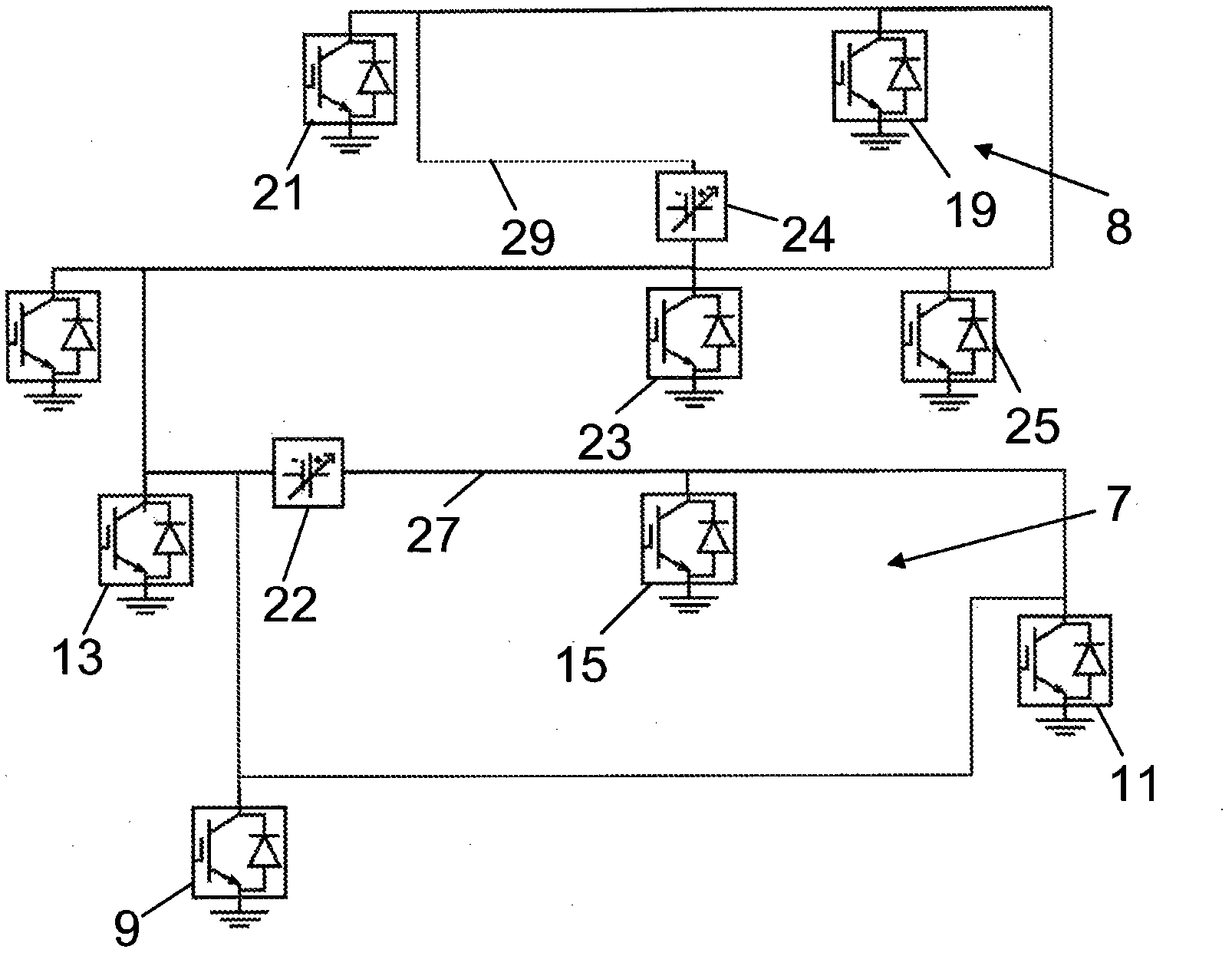 Power flow control in a meshed HVDC power transmission network