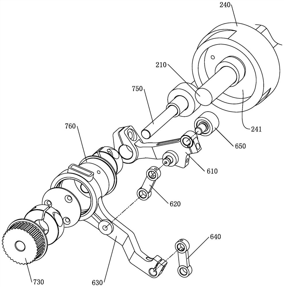 Machine head of embroidery machine and embroidery machine