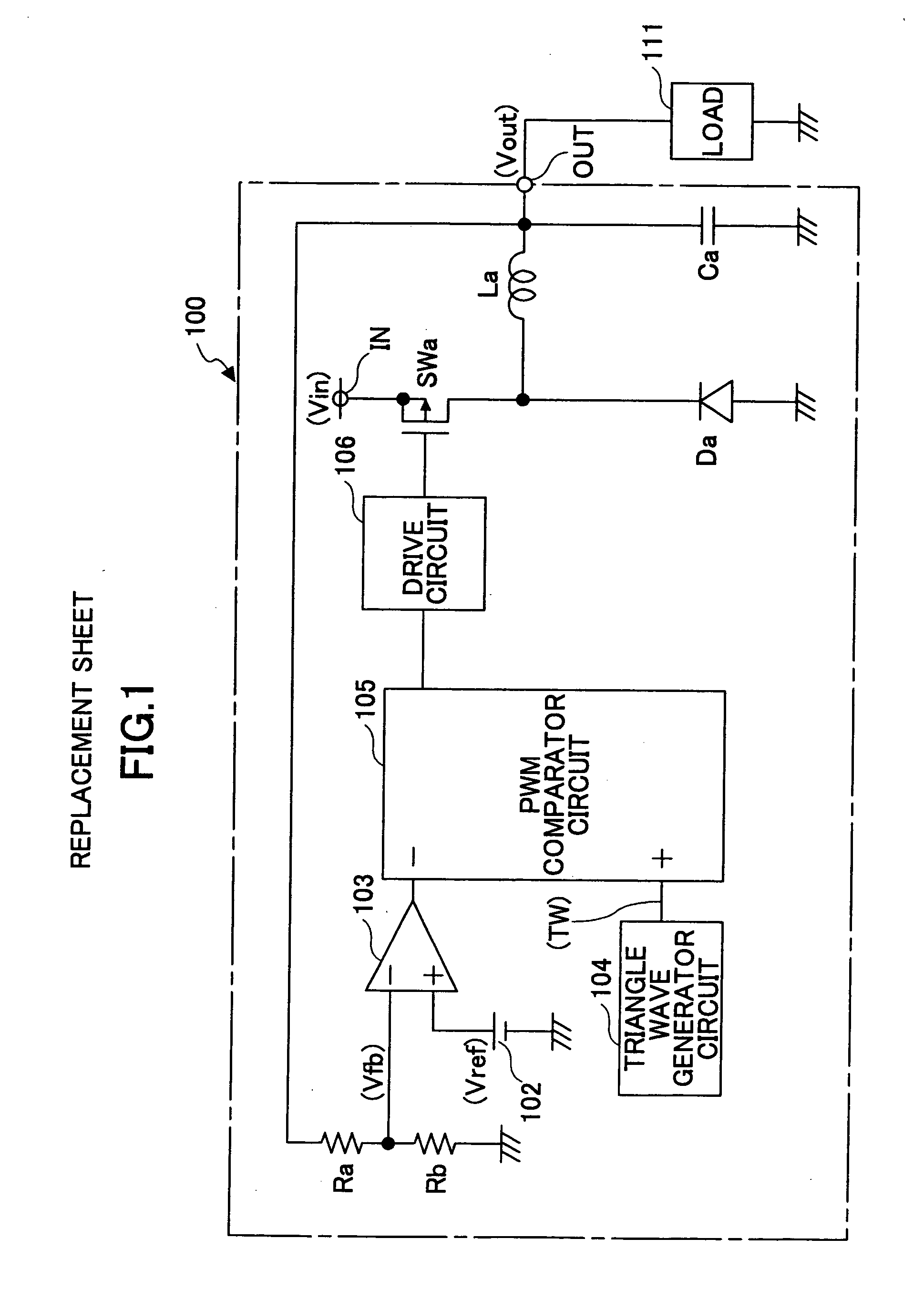 Step-down switching regulator