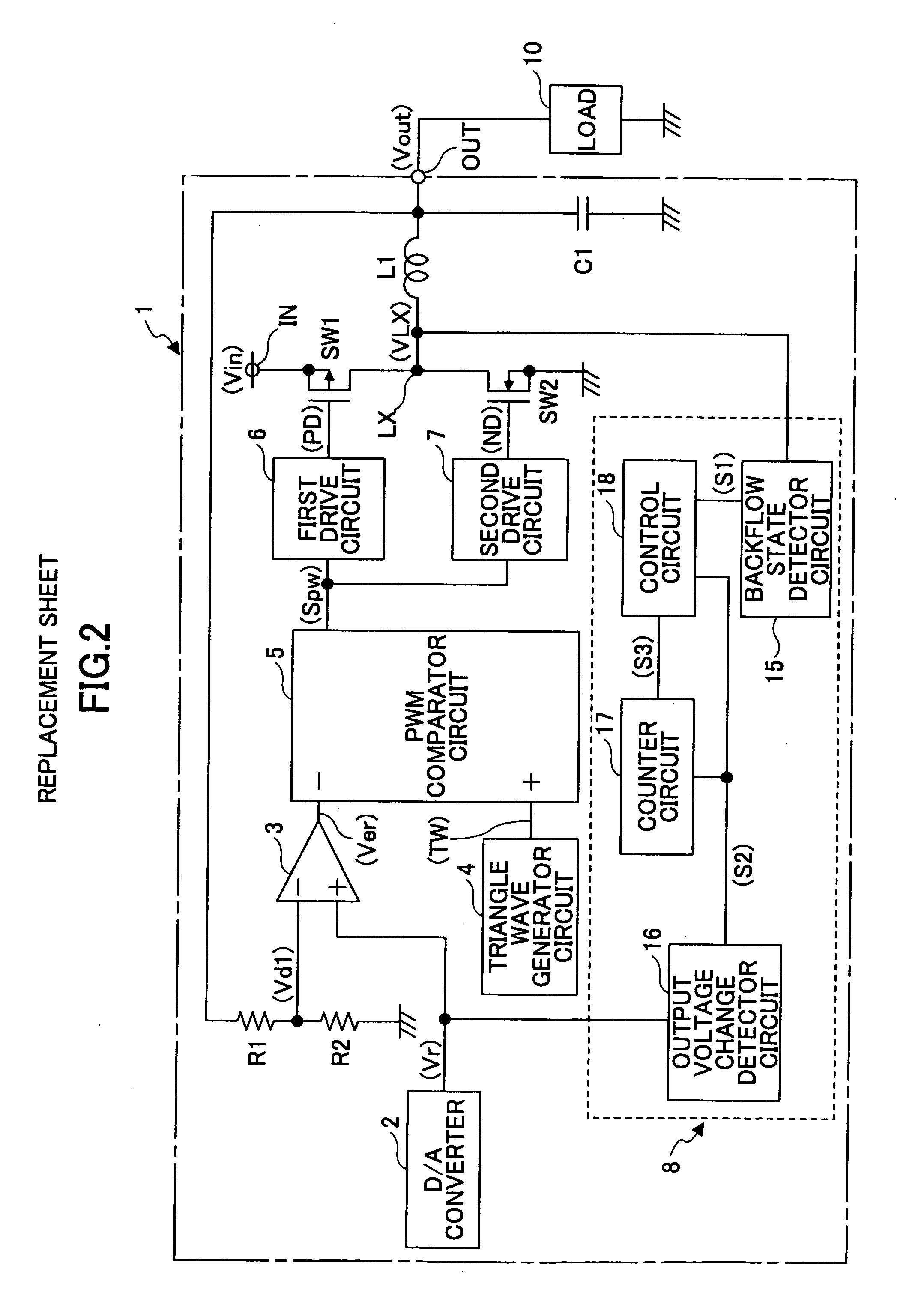 Step-down switching regulator