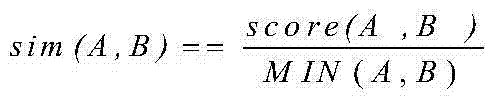 Method for judging repetition of enterprise Chinese names on basis of core word similarity