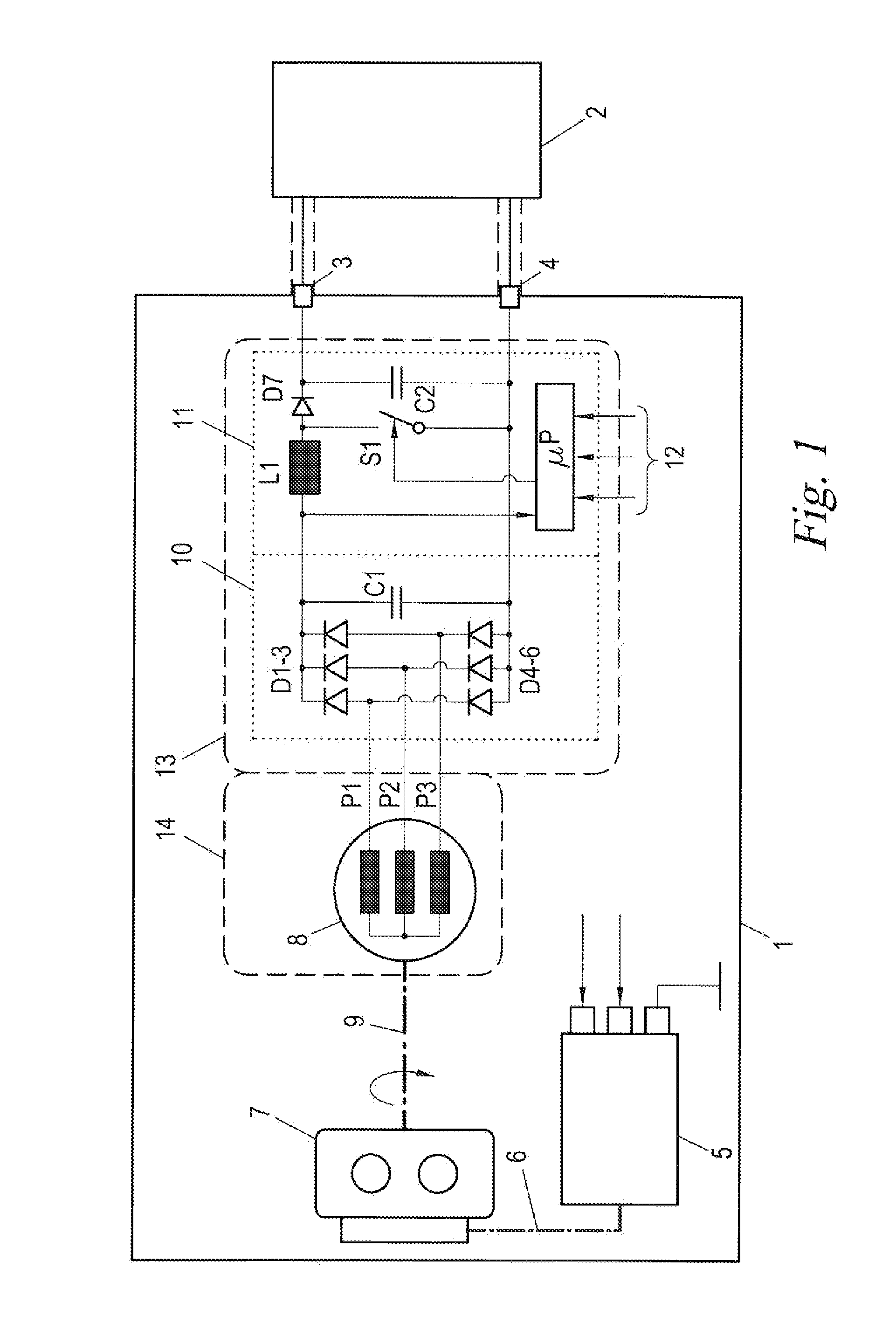 Power transmission train