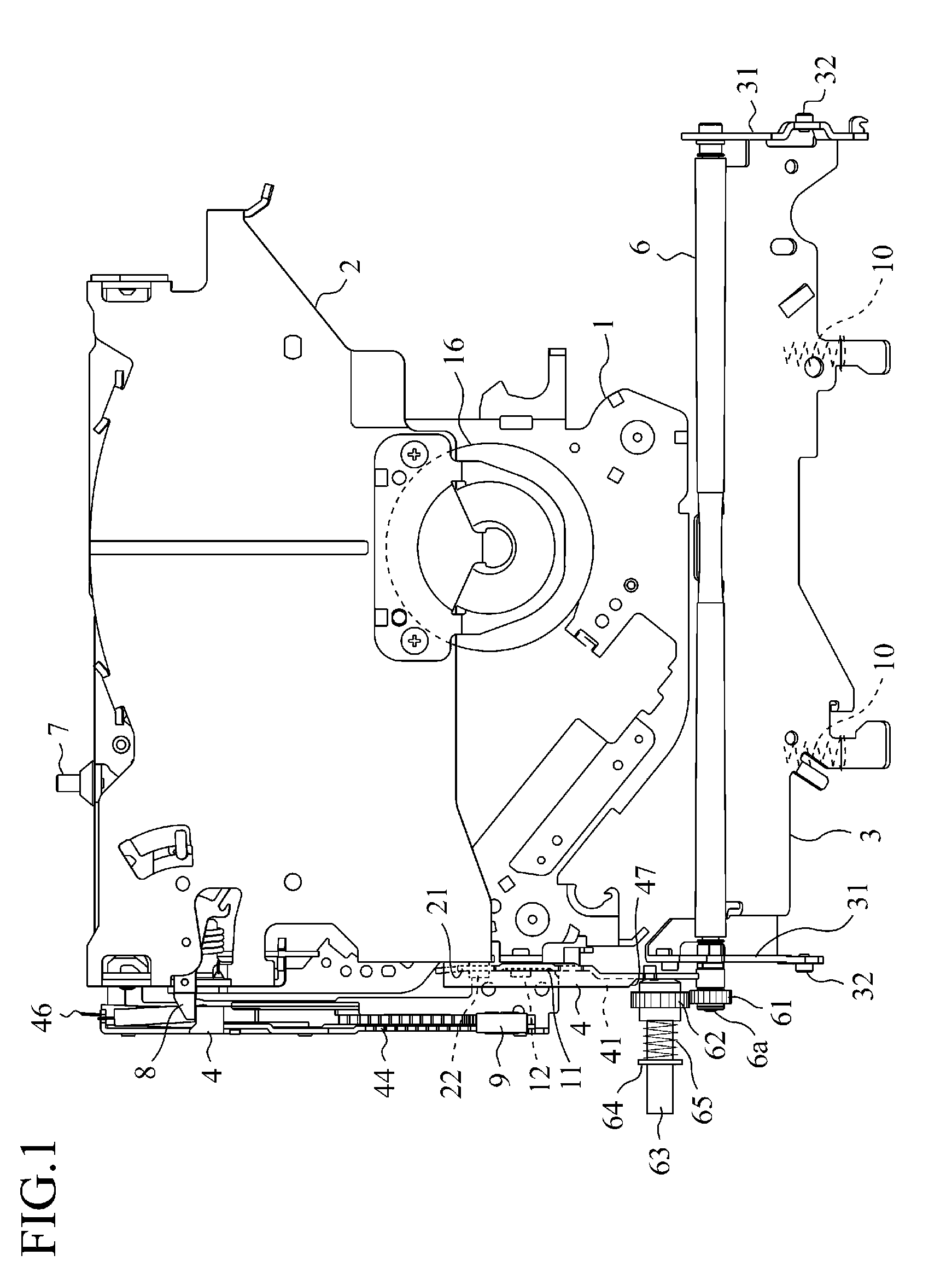 Disk device for loading and unloading a disk with a conveyance roller