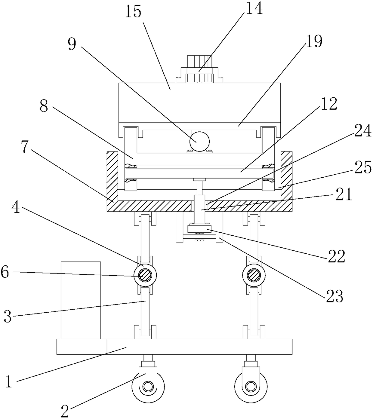 Green belt plant trimming device