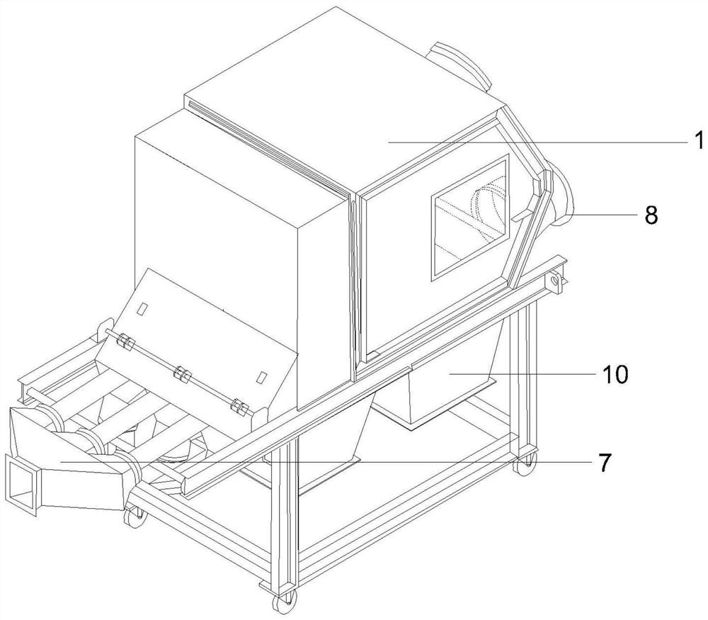 Grain fanning-sorting machine