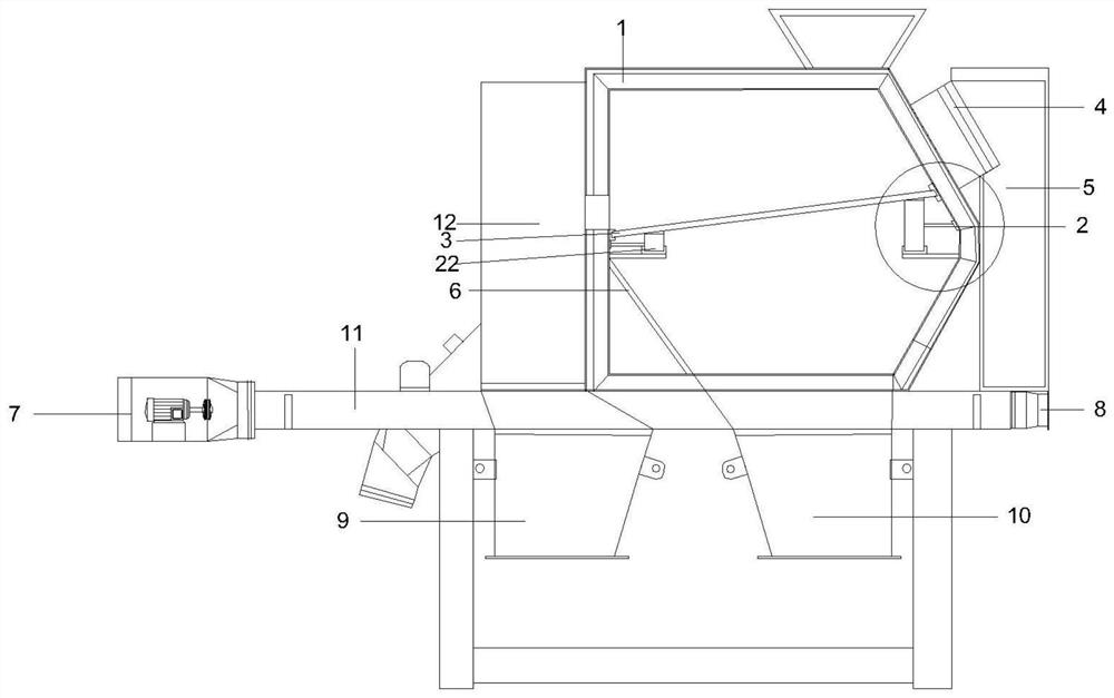 Grain fanning-sorting machine