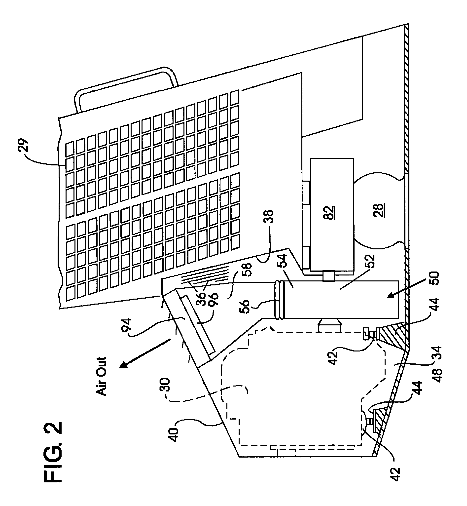 Cooling system for skid steer loader including fan assembly mounted to engine