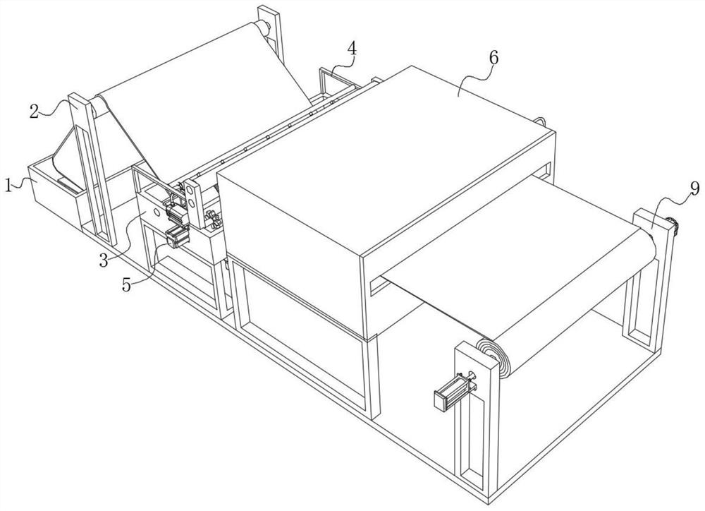 Shaping device for gray fabric production and processing