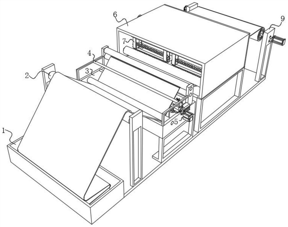 Shaping device for gray fabric production and processing