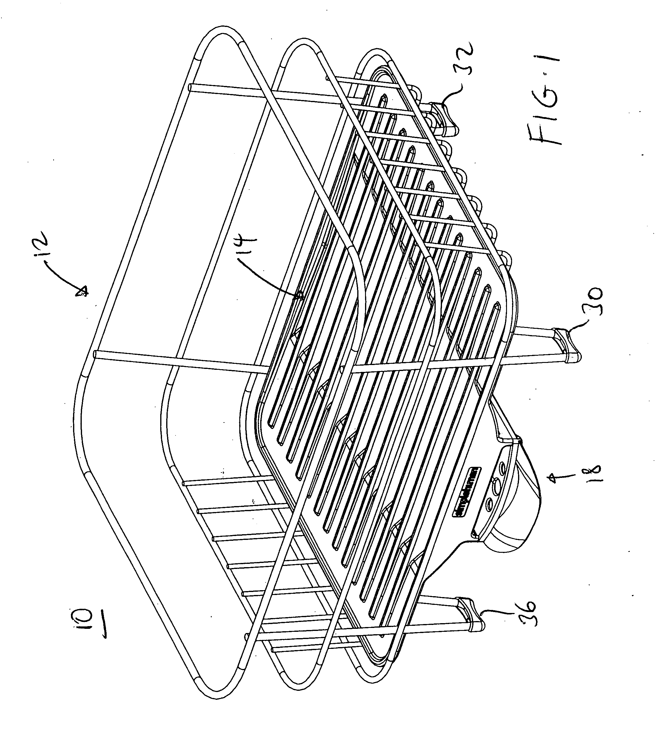 Dish rack with water drainage mechanism