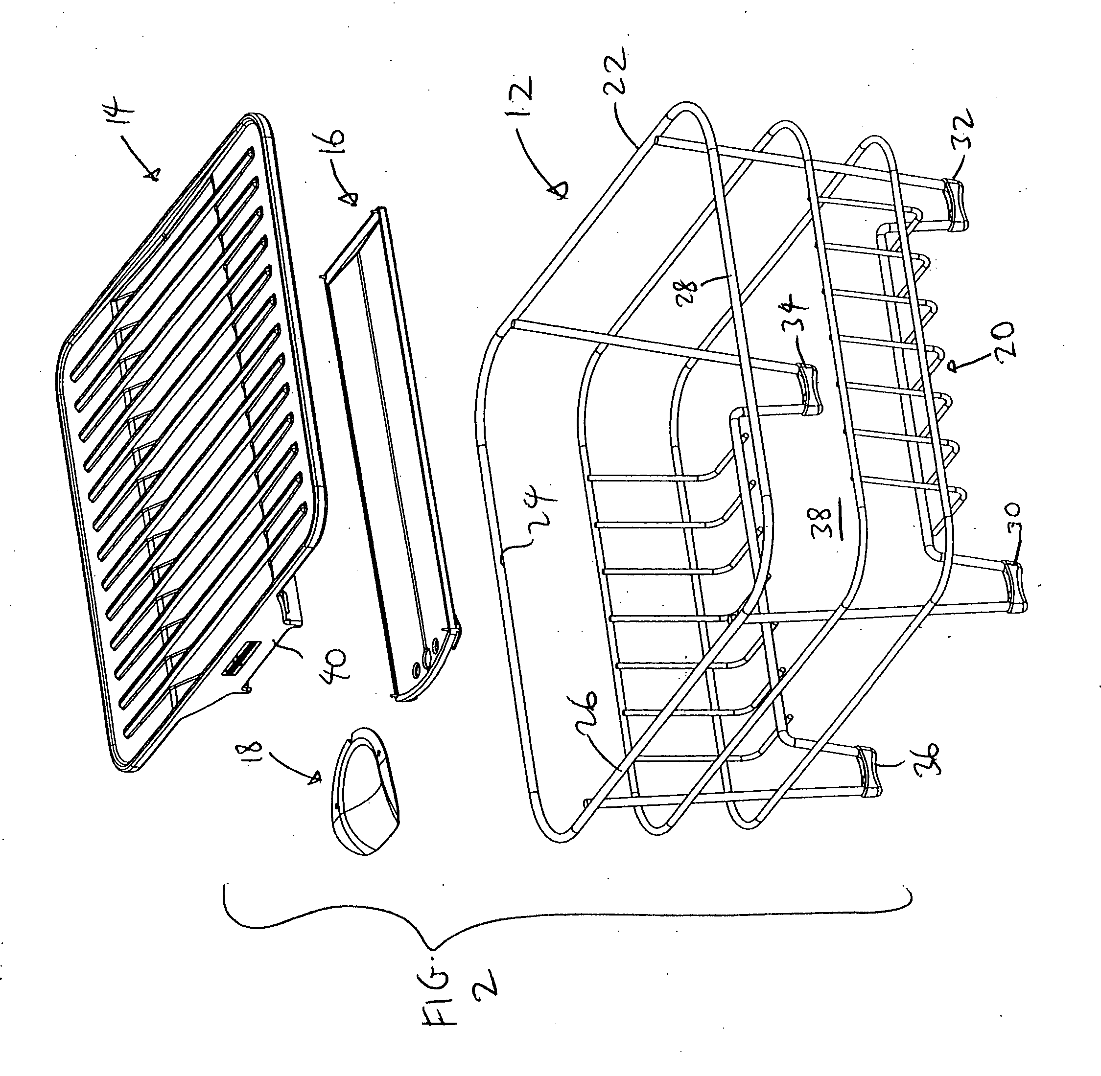 Dish rack with water drainage mechanism