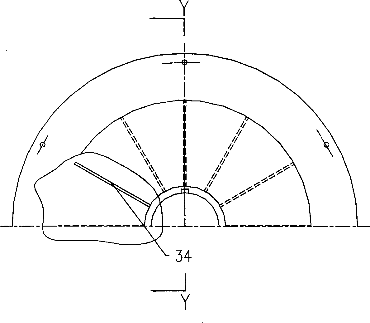 Coupling method of shunting disk for thermal state furnace slag process